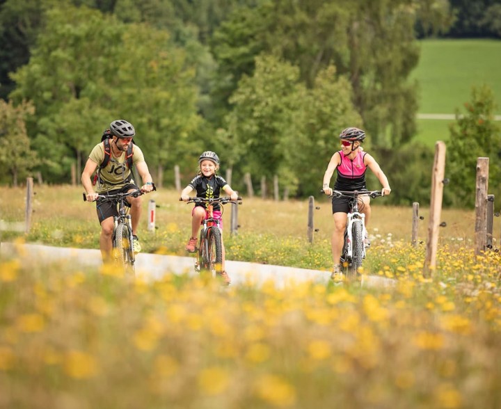 Radtour mit der Familie